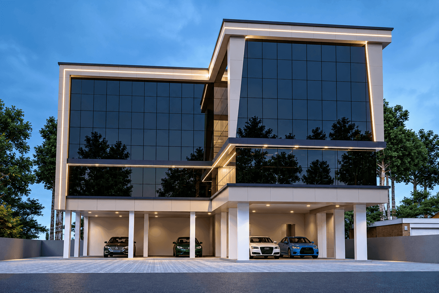Premium commercial building.